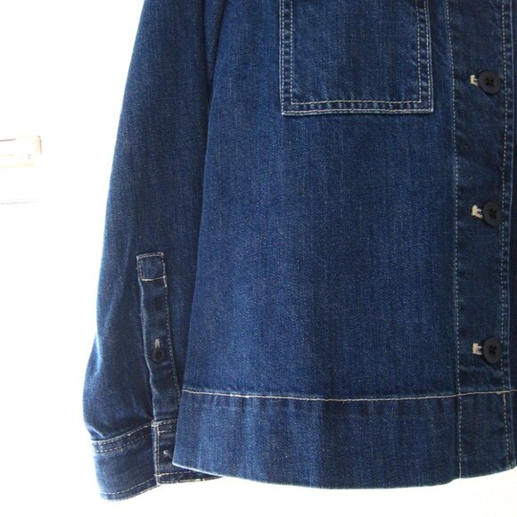 Madewell Denim Northward Cropped Army Jacket XXS - Picture 4 of 8